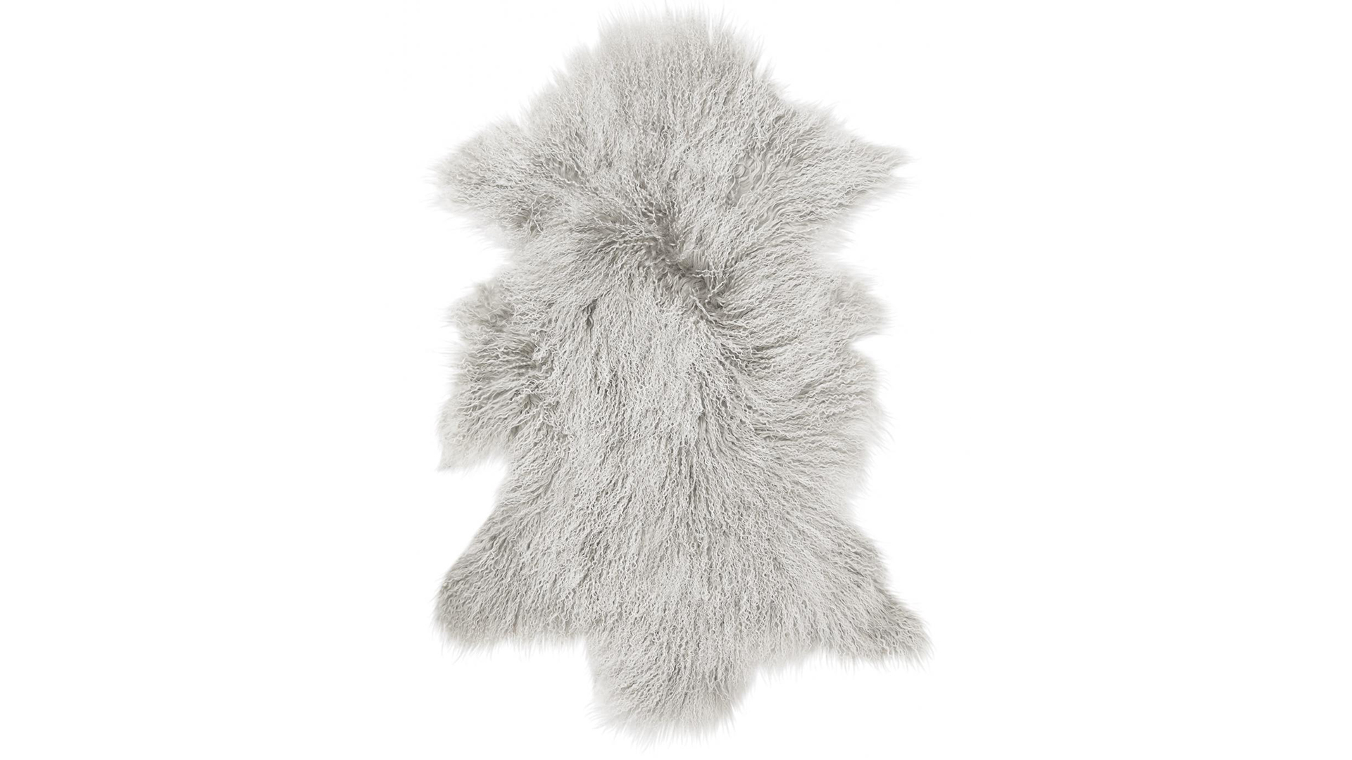 Shansi fårskinn lightgrey snowtop