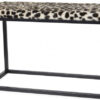 SW-ST8088199 Palle bänk L fuskpäls leopard/svart
