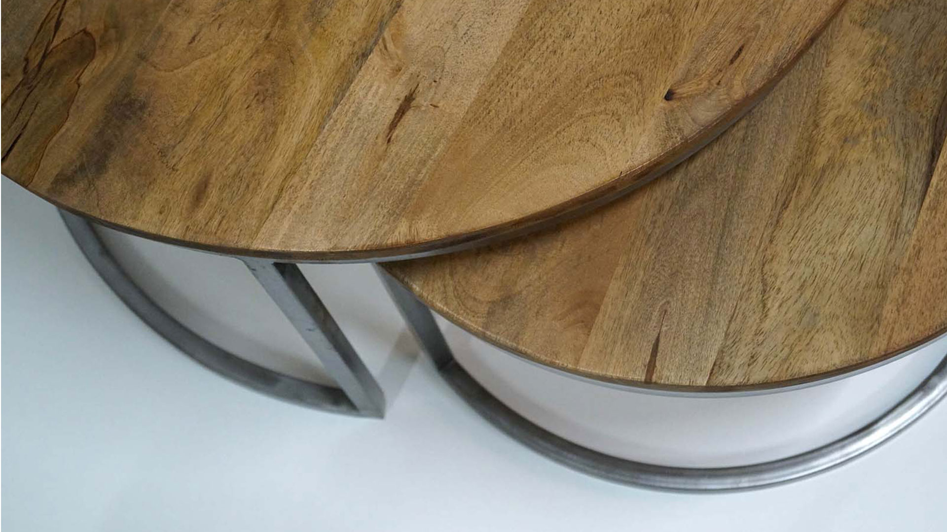 TML-D04010_2 Paris soffbord järn/återvunnen trä 2-set