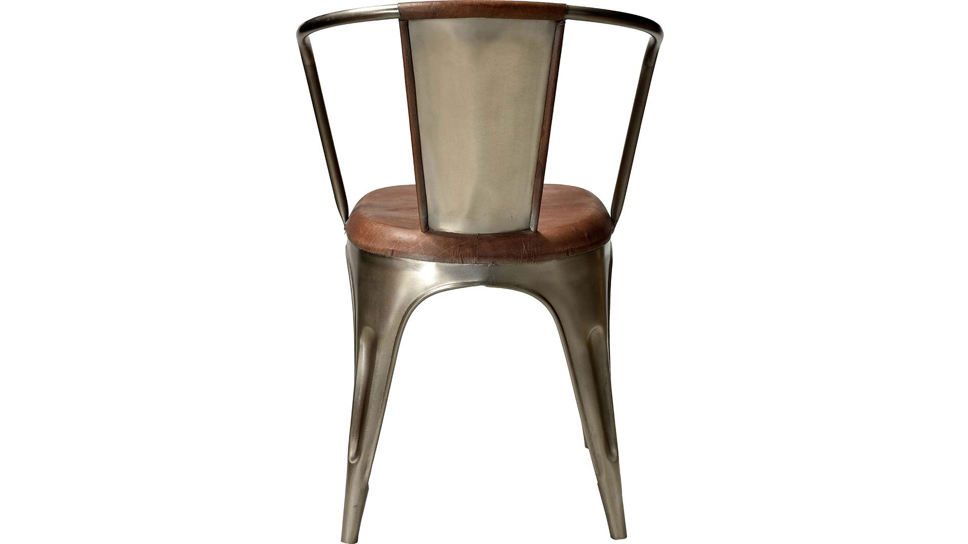 Living stol shiny/brunt läder