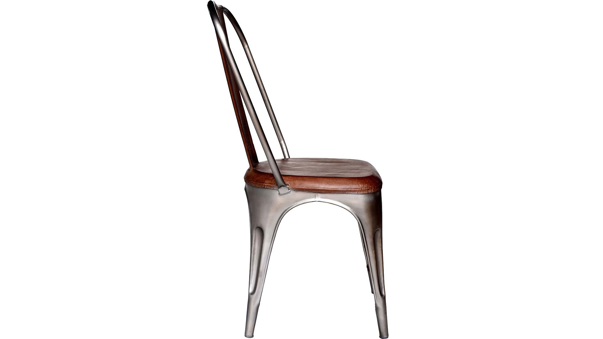 Industri stol shiny/brun