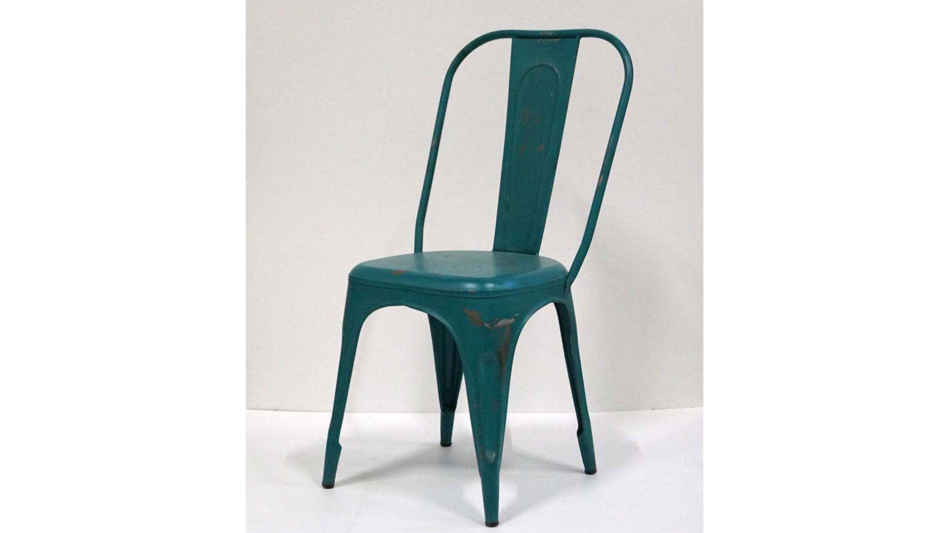 Industri stol turkosblå