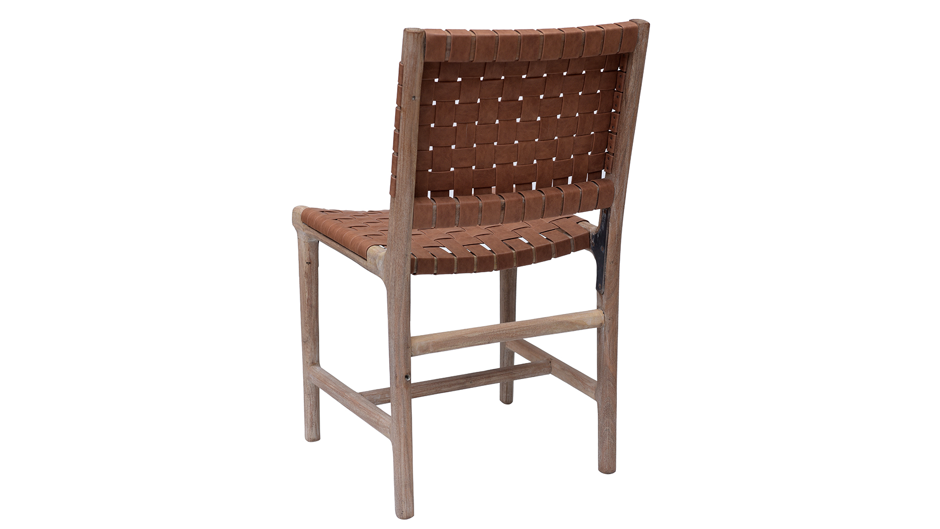 James stol brunt läder