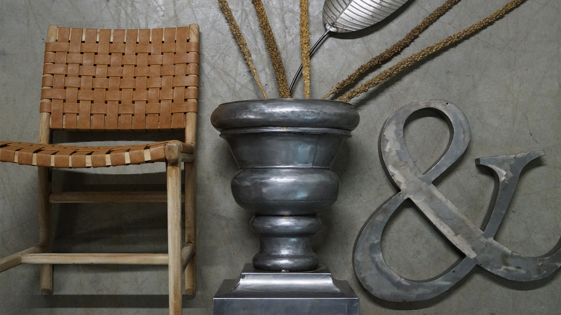 James stol brunt läder