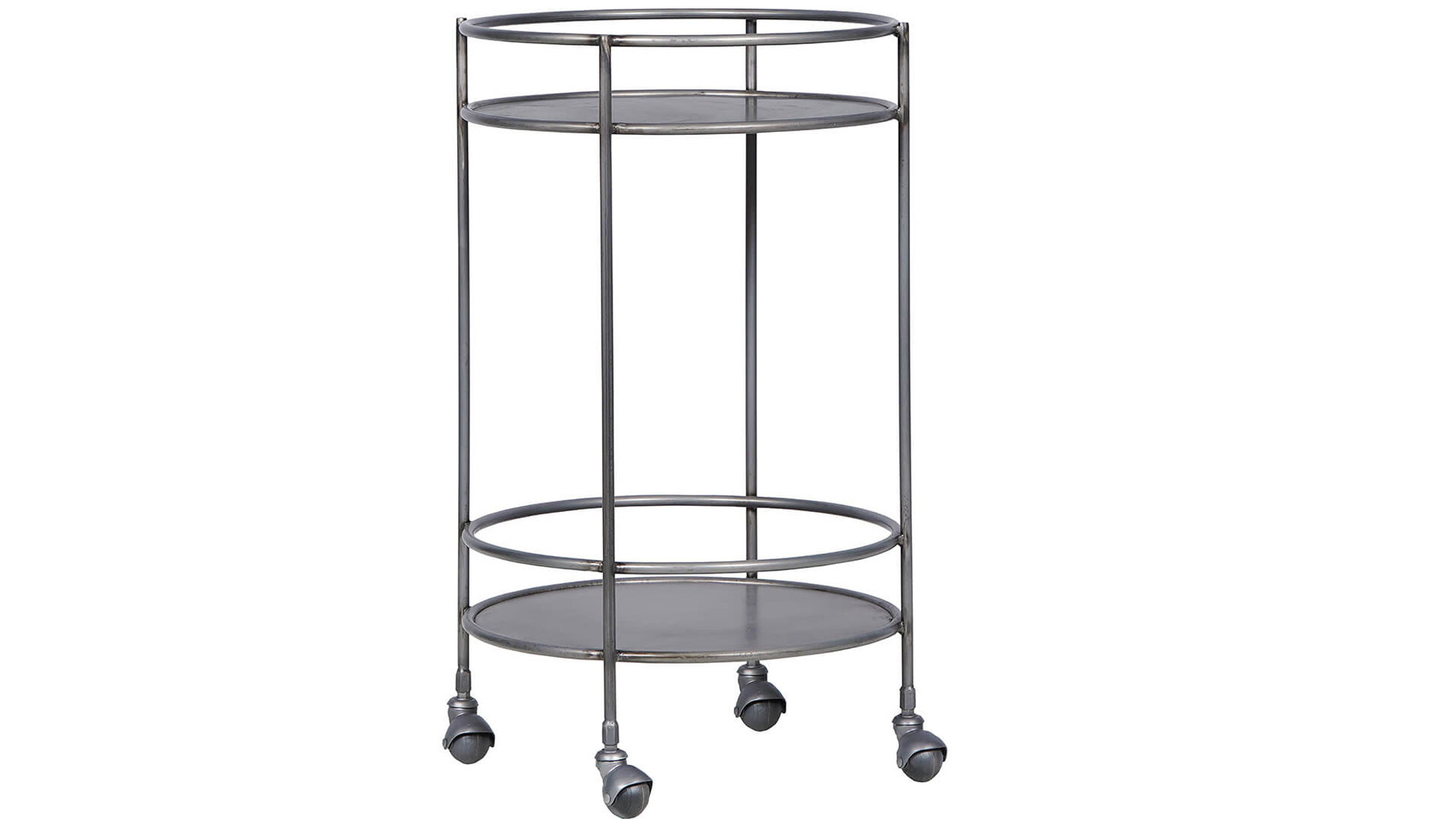 Duke sidobord med hjul järn