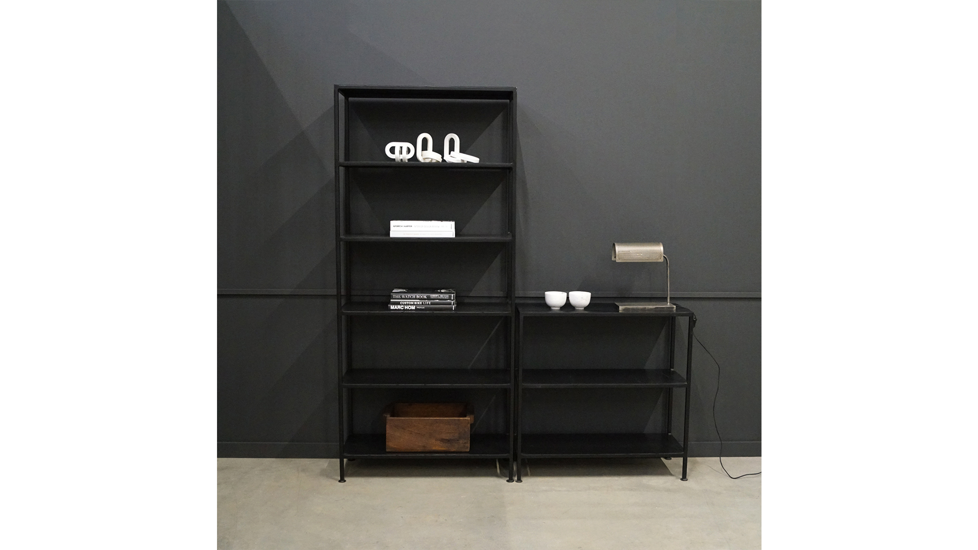 Seattle hylla svart järn hög