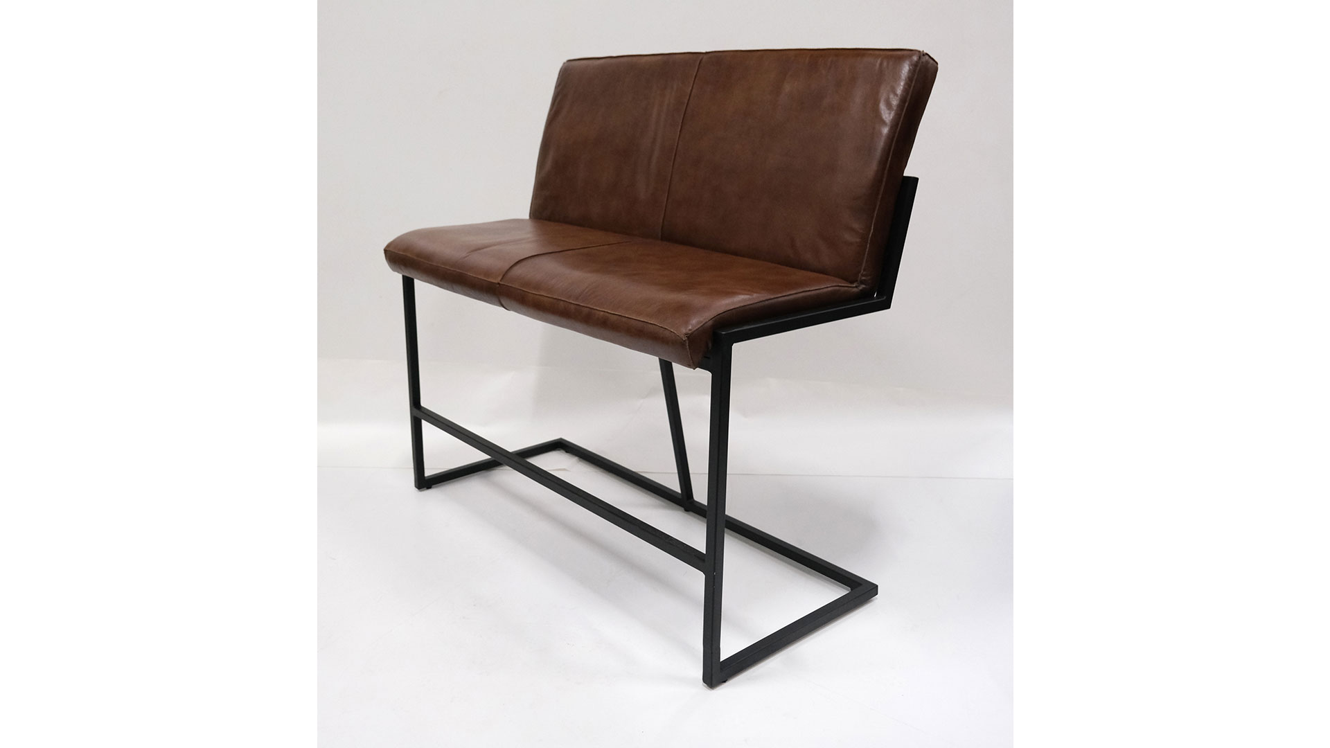 Helen barsoffa brunt läder/järn