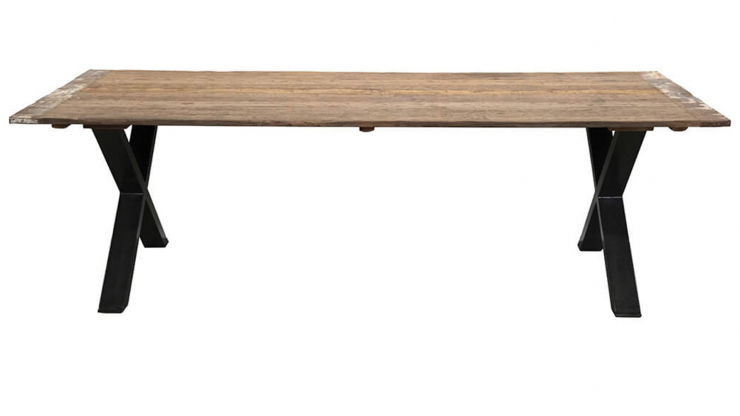 Poovar plankbord rustik trä/järn