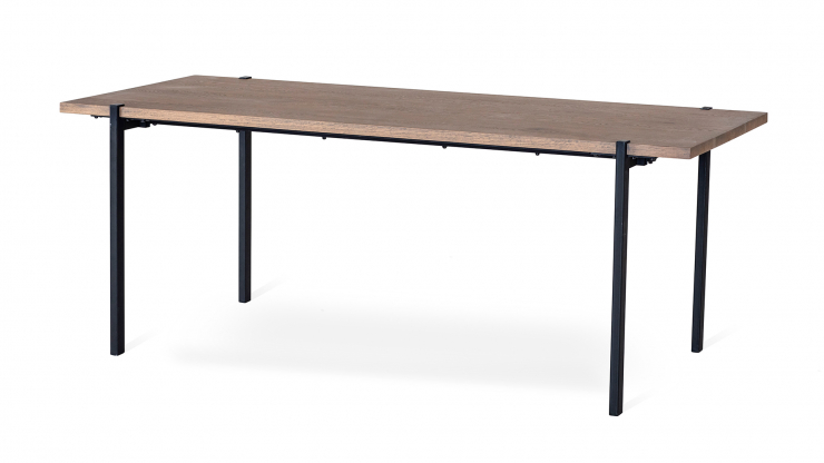 Aki matbord gråbetsad ek 220cm