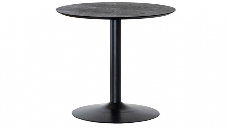 TO-2110002 Miles runt matbord svart 80cm
