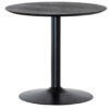 Miles runt matbord svart 80cm