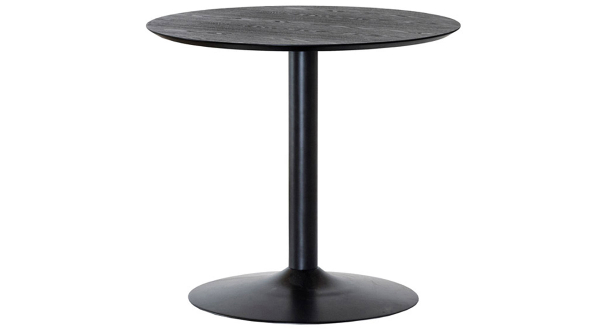 Miles runt matbord svart 80cm