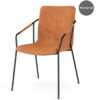Evo stol cognac/svart