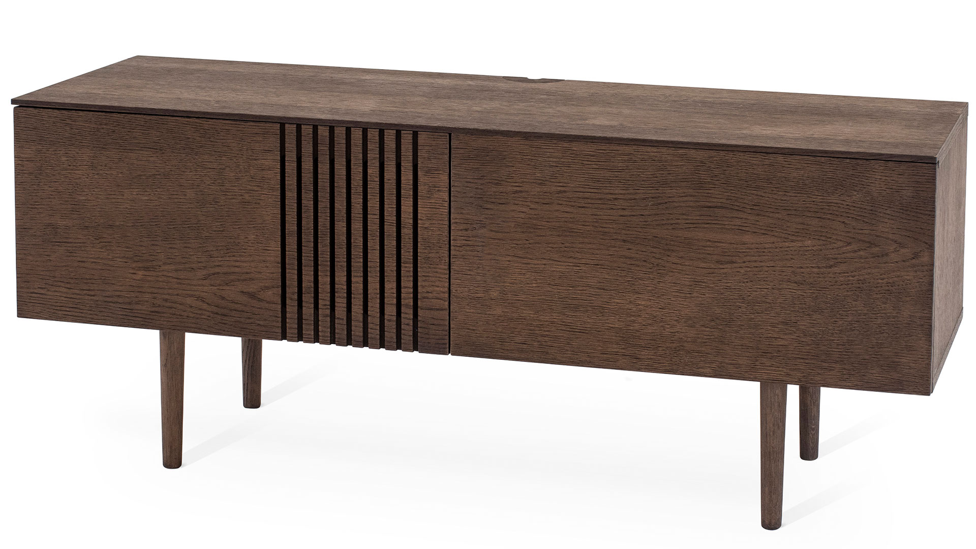 Joel mediabänk rökbetsad ek 120cm