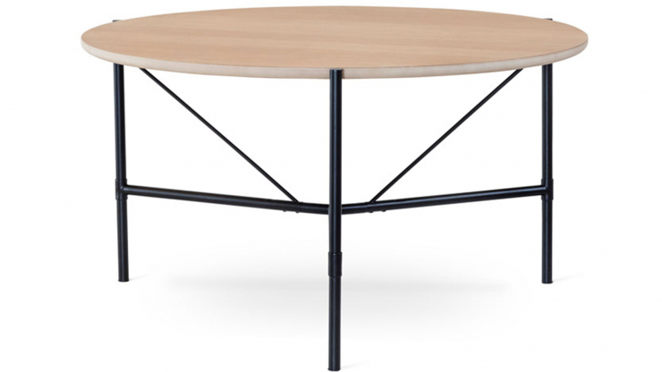 Ale runt matbord vitoljad ek 135cm
