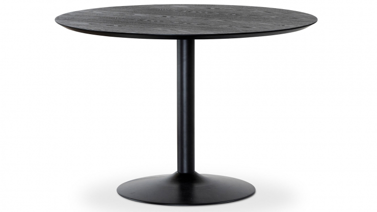TO1910014 Miles runt matbord svartbets 110cm