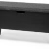 TORKEL-039706-103611 Klinte bänk 90 svart/Nojus grått ulltyg