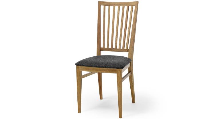 Särö stol ek/tyg grå