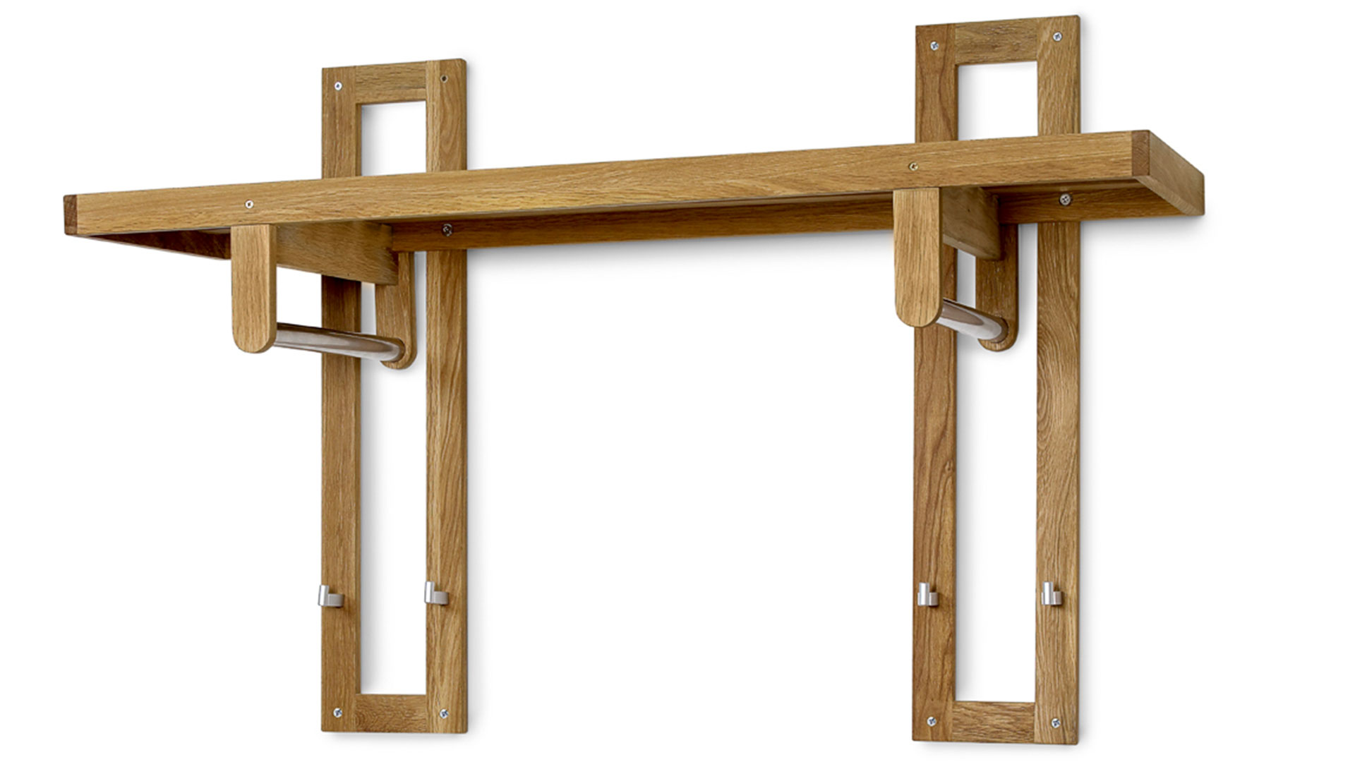 Zitti klädhylla dubbel ek