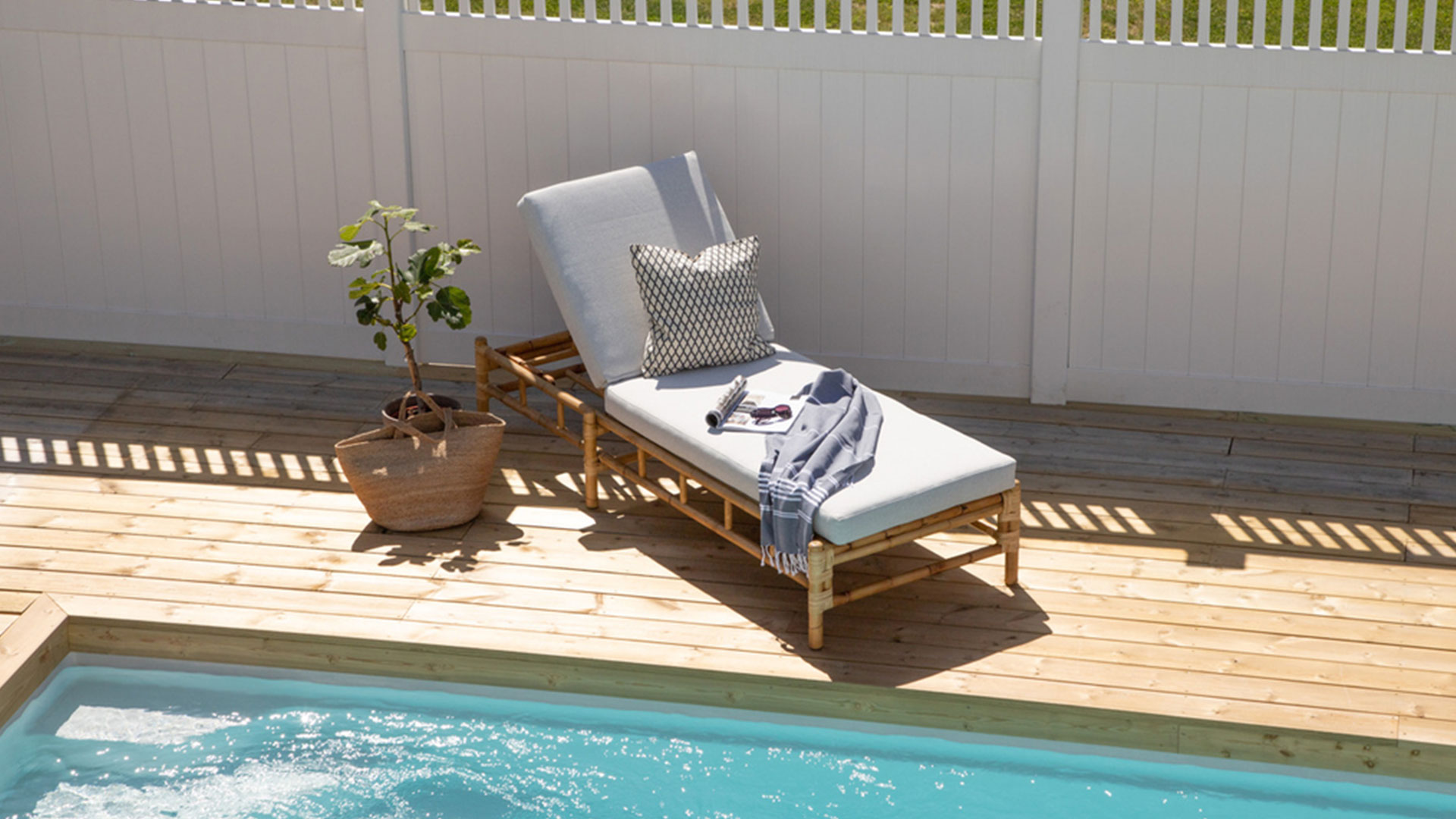 Cane solsäng rotting natur