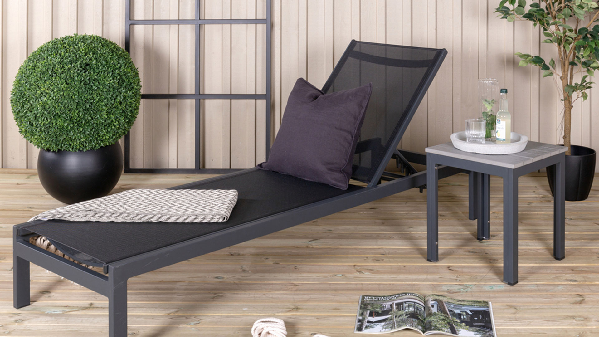 Copacabana solsäng svart