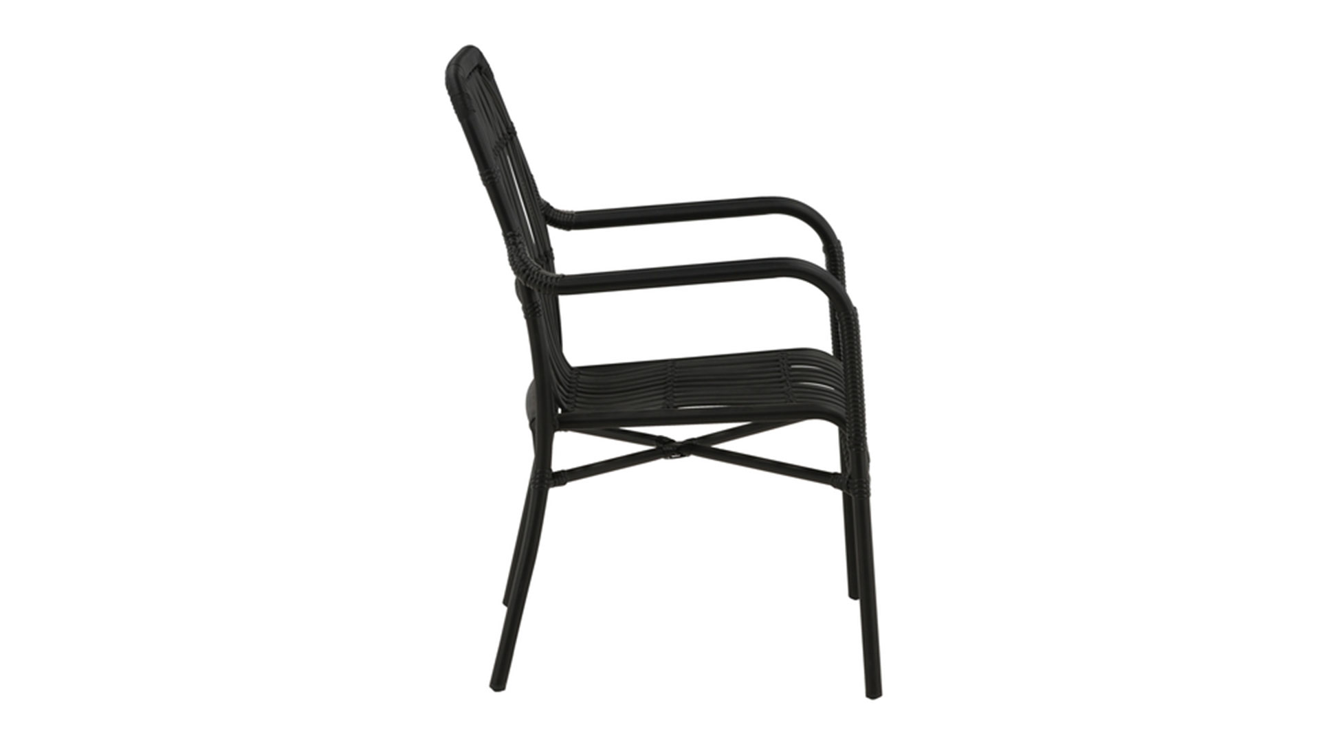 Rizal loungstol svart rotting