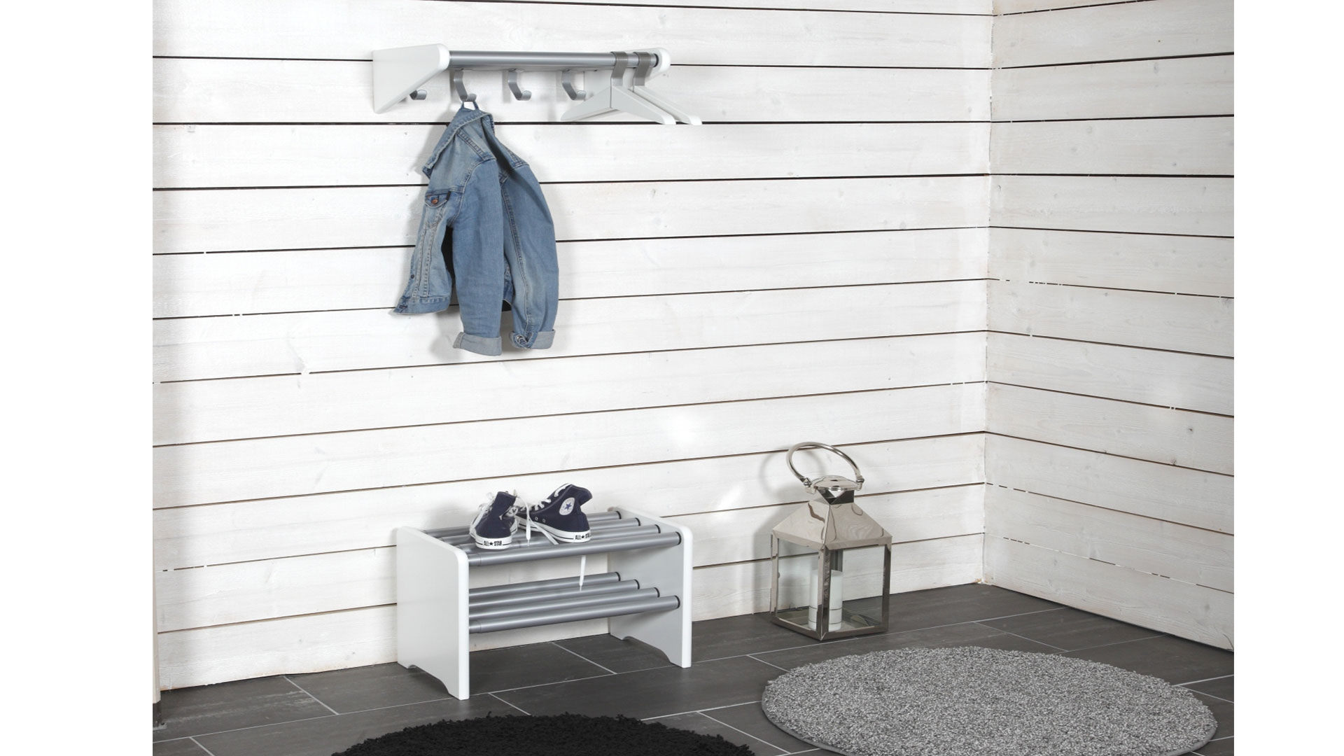 Moa mini hatthylla vit