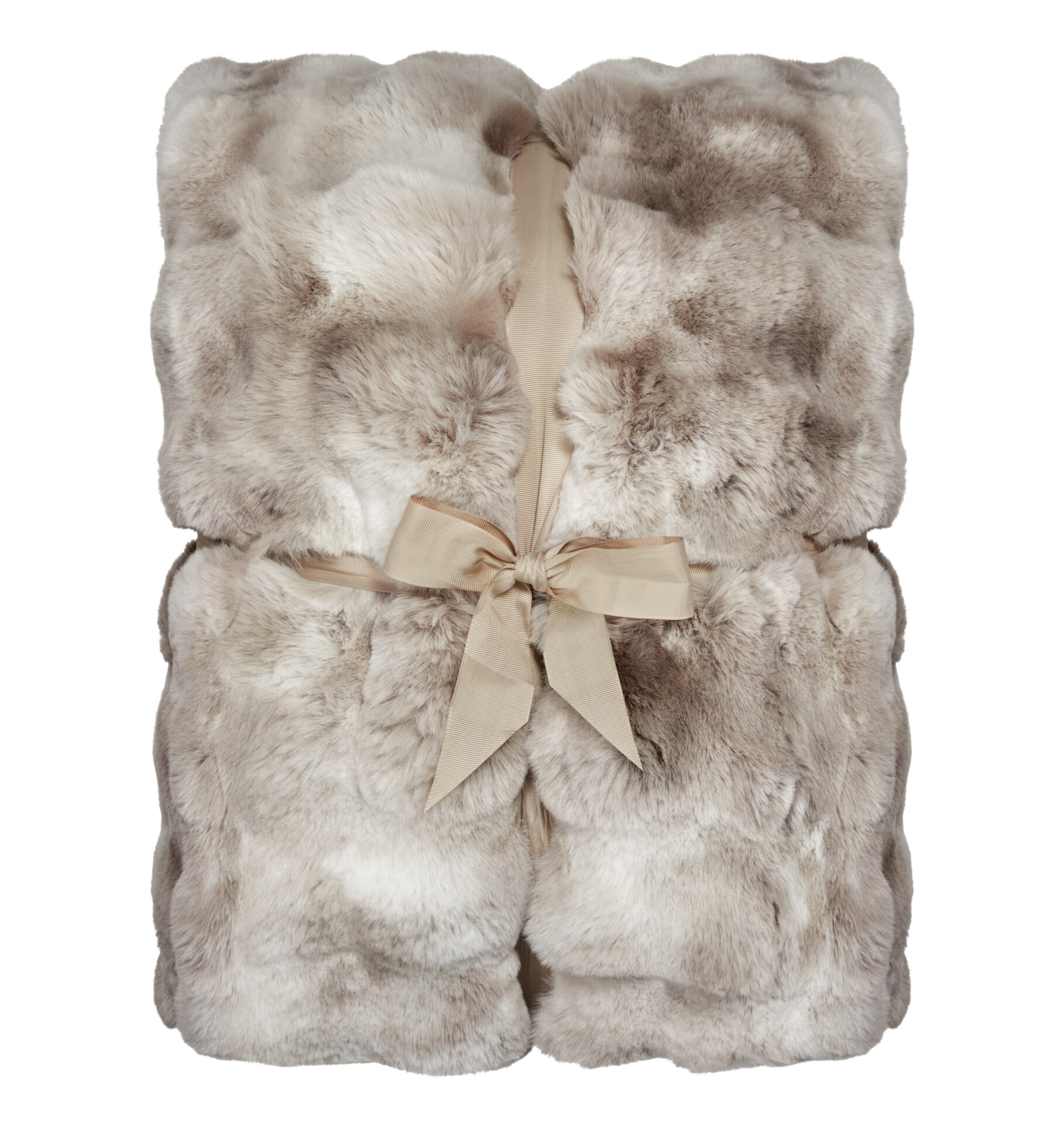 Misty Faux Fur Blanket, Sand