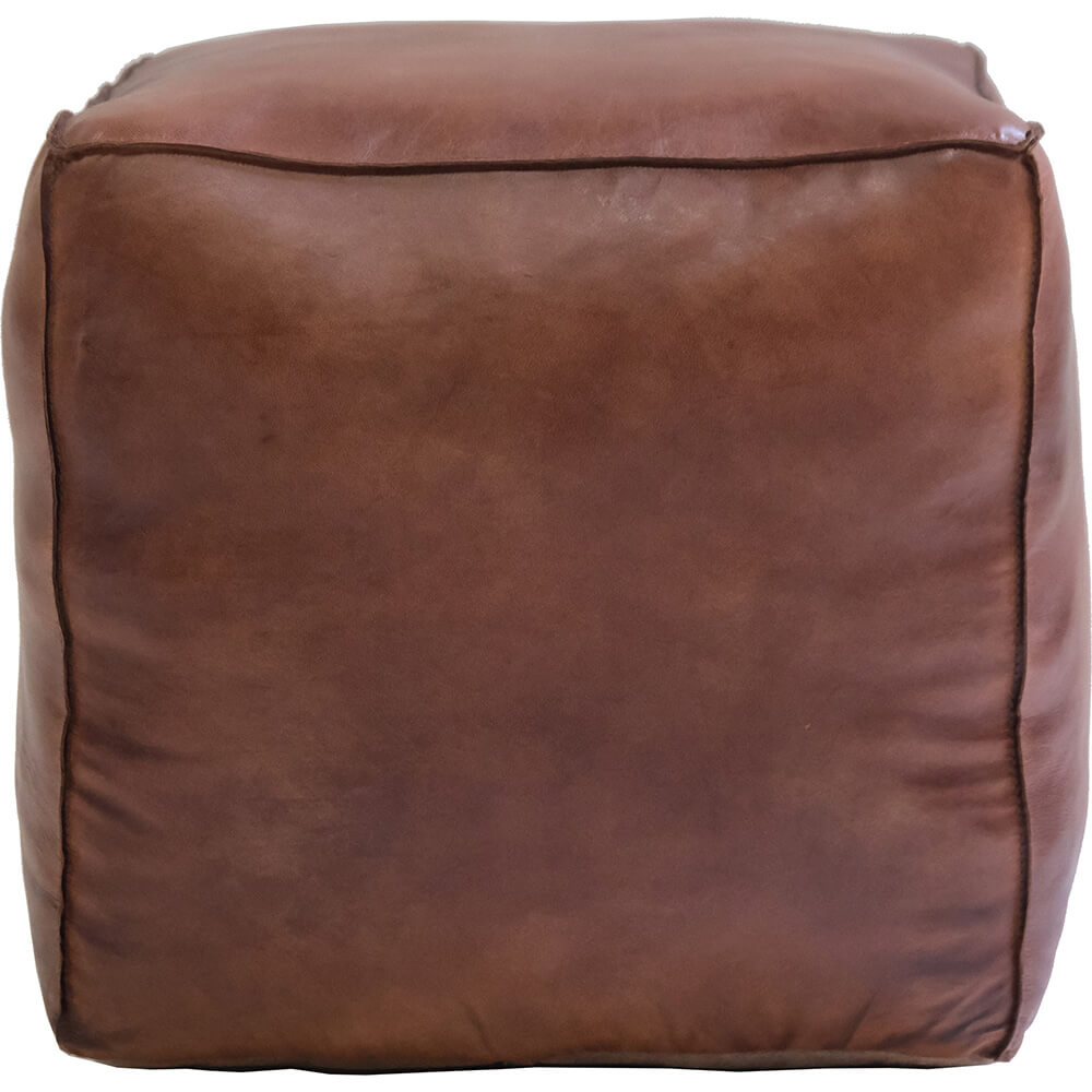 Tazi sittpuff läder
